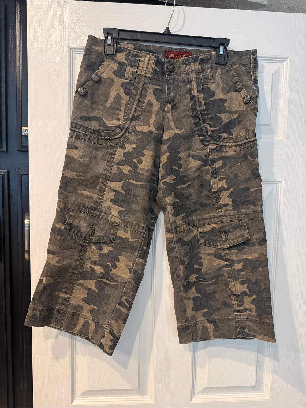 Camo Cargo Men’s Shorts - Olive Green